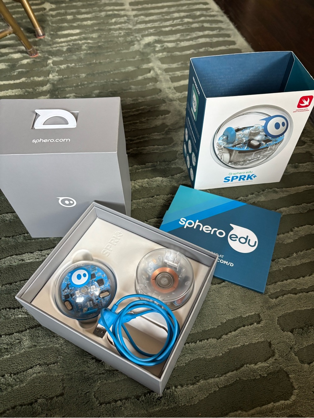 SPRK+ Clear Blue Educational Robot Ball STEM by Sphero